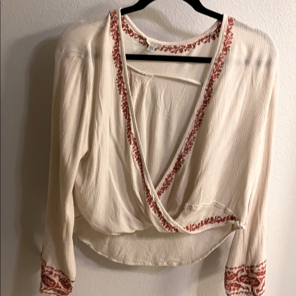 Urban Outfitters Ecote boho wrap shirt